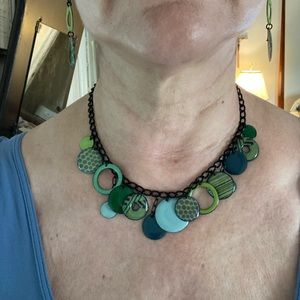 Retro necklace and earrings